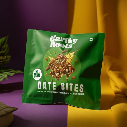 Date Bites 18 gm ( Trial Pack of 5 ) - No Added Sugar | No Preservatives - Earthy Roots