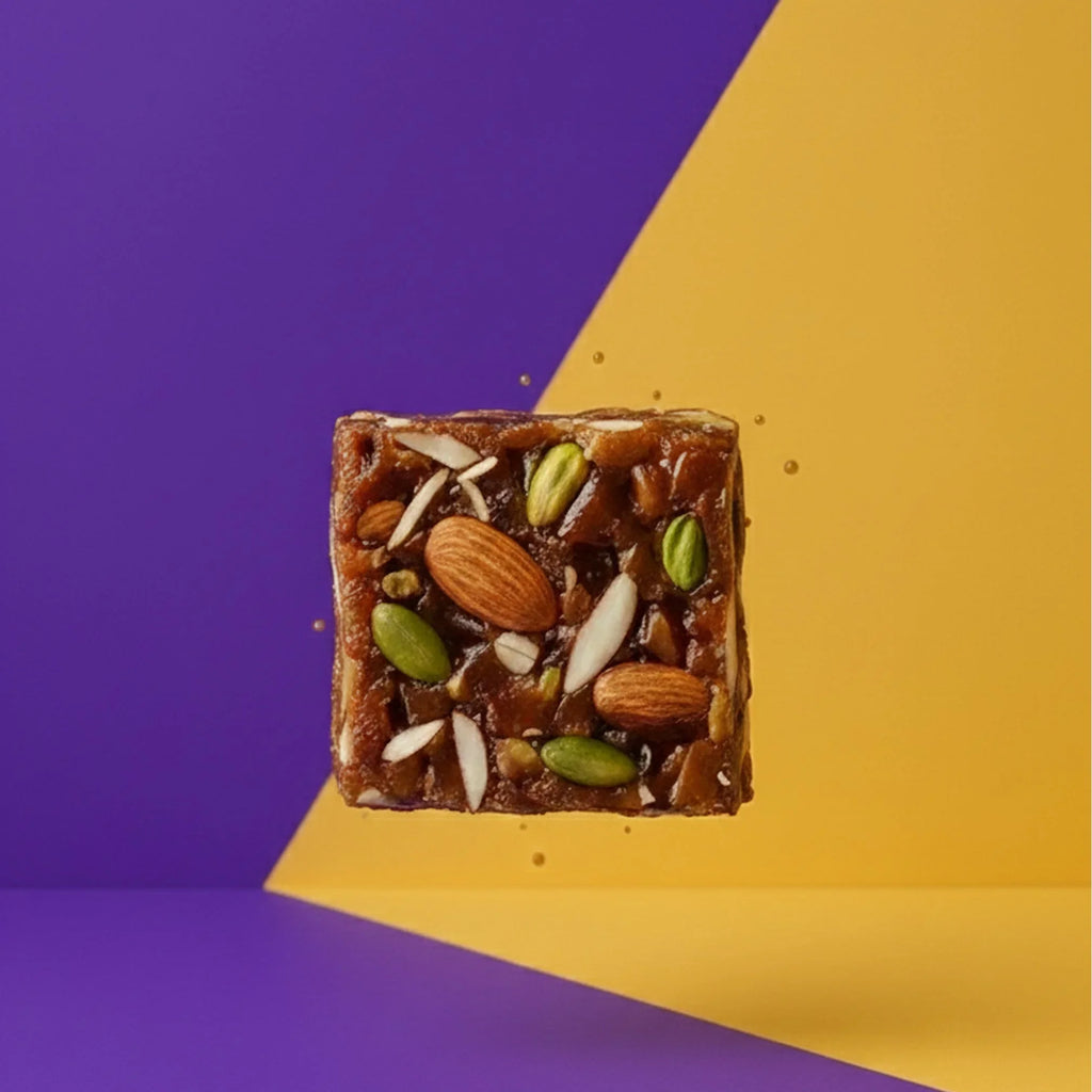 Healthy Date Bite with almonds, pistachios, and seeds — no added sugar, clean ingredients snack