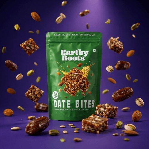Date Bites | On - the - Go Pack | No Added Sugar | No Preservatives | 150 gm - Earthy Roots