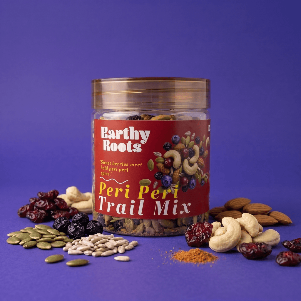 Peri Peri Trail Mix | No Added Sugar | No Preservatives | 250 gm - Earthy Roots